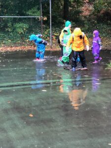 puddle jumping, aishling forest school, forest school